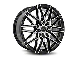 Dynamic Racing Wheels D17 Gloss Black Machined Wheel; 17x7; 40mm Offset (79-93 Mustang, Excluding Cobra)