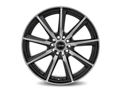 Dynamic Racing Wheels D18 Gloss Black Machined Wheel; 18x7.5 (15-23 Mustang EcoBoost w/o Performance Pack, V6)