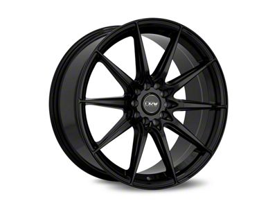 Dynamic Racing Wheels D19 Gloss Black Wheel; 17x7.5; 38mm Offset (79-93 Mustang w/ 5-Lug Conversion)