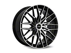 Dynamic Racing Wheels D21 Gloss Black Machined Wheel; 17x7.5; 38mm Offset (79-93 Mustang, Excluding Cobra)