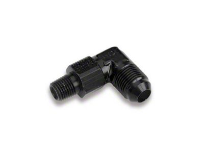 90 Degree Swivel Coupling; -6AN Male to 1/4-Inch NPT Male