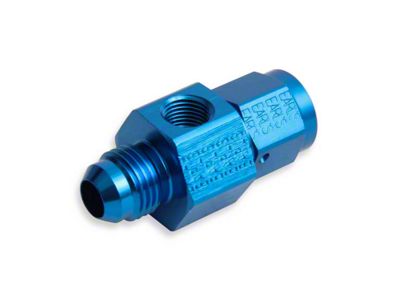 Fuel Pressure Gauge Adapter; -6AN Male to -6AN Female; 1/8-Inch in Hex
