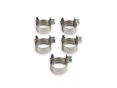 Vapor Guard Fuel Hose Clamps; Set of Five