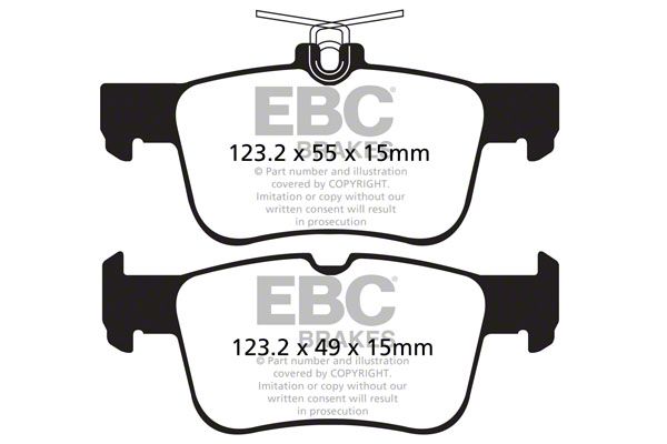 EBC YellowStuff Rear Brake Pads For Ford Mondeo Mk5 2.0 TD 150 2014- DP42160R EB
