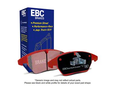 EBC Brakes Redstuff Premium Street Ceramic Brake Pads; Rear Pair (10-15 Camaro SS; 12-24 Camaro ZL1)