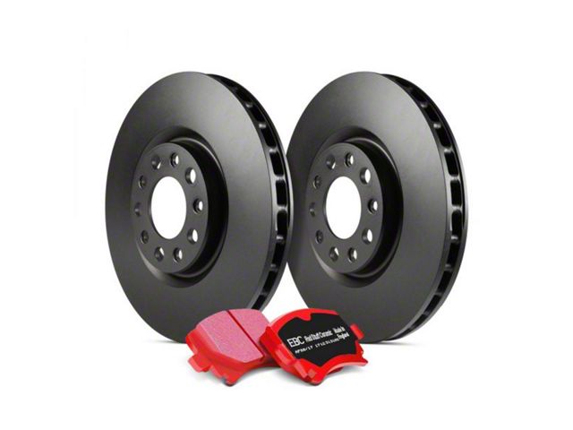 EBC Brakes Stage 12 Redstuff Brake Rotor and Pad Kit; Front (16-24 Camaro SS w/ 4-Piston Front Calipers)