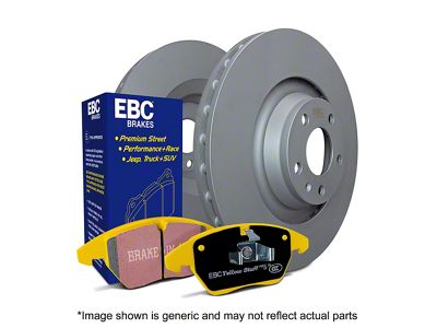 EBC Brakes Stage 13 Yellowstuff Brake Rotor and Pad Kit; Rear (98-02 Camaro)