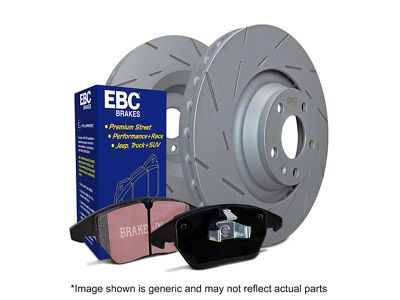 EBC Brakes Stage 2 Greenstuff 2000 Brake Rotor and Pad Kit; Rear (93-97 Camaro w/ Rear Disc Brakes)