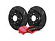 EBC Brakes Stage 4 Redstuff Brake Rotor and Pad Kit; Front (16-24 Camaro SS w/ 4-Piston Front Calipers)