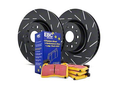 EBC Brakes Stage 9 Yellowstuff Brake Rotor and Pad Kit; Front (16-24 Camaro SS w/ 4-Piston Front Calipers)