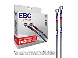EBC Brakes Stainless Braided Brake Lines; Front and Rear (10-15 Camaro SS)