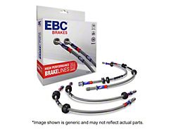 EBC Brakes Stainless Braided Brake Lines; Front and Rear (10-15 Camaro LS, LT)