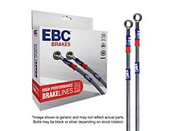 EBC Brakes Stainless Braided Brake Lines; Front and Rear (16-24 Camaro LS & LT w/ 4-Piston Front Calipers; 20-24 Camaro LT1)
