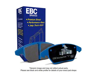 EBC Brakes Bluestuff NDX Fastest Street and Race High-Friction Metallic Brake Pads; Front Pair (08-10 6.1L HEMI Challenger; 11-23 6.2L HEMI, 6.4L HEMI Challenger w/ Brembo Calipers)