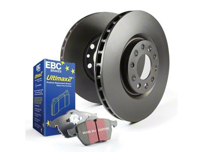 EBC Brakes Stage 1 Ultimax Brake Rotor and Pad Kit; Front (09-10 Challenger SE w/ Vented Rear Rotors; 09-11 5.7L HEMI Challenger)