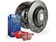 EBC Brakes Stage 4 Redstuff Brake Rotor and Pad Kit; Front (09-10 Challenger SE; 11-23 V6 Challenger w/ Solid Rear Rotors)