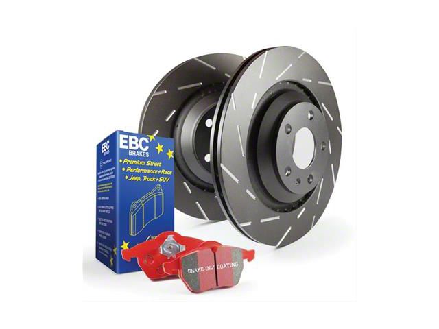 EBC Brakes Stage 4 Redstuff Brake Rotor and Pad Kit; Front (09-11 5.7L HEMI Challenger)