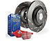 EBC Brakes Stage 4 Redstuff Brake Rotor and Pad Kit; Rear (09-10 Challenger SE; 11-23 V6 Challenger w/ Solid Rear Rotors)
