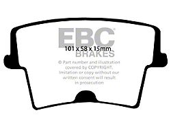 EBC Brakes Stage 4 Redstuff Brake Rotor and Pad Kit; Rear (09-10 Challenger SE; 11-23 V6 Challenger w/ Solid Rear Rotors)
