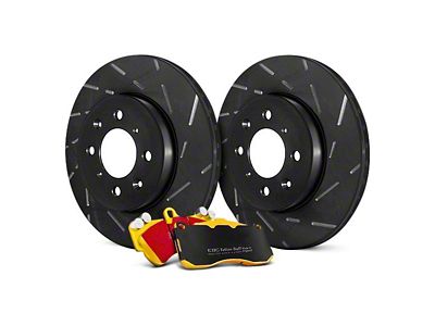 EBC Brakes Stage 9 Yellowstuff Brake Rotor and Pad Kit; Front (09-23 V6 Challenger)