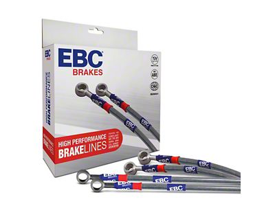 EBC Brakes Stainless Braided Brake Lines; Front and Rear (08-12 Challenger SRT8)