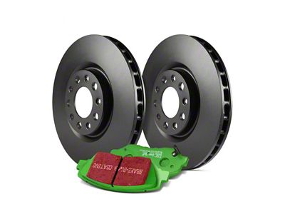 EBC Brakes Stage 11 Greenstuff 2000 Brake Rotor and Pad Kit; Front (06-10 2.7L, 3.5L Charger SE; 06-10 Charger SXT w/ Solid Rear Rotors; 11-23 V6 Charger w/ Solid Rear Rotors)