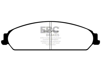 EBC Brakes Stage 4 Redstuff Brake Rotor and Pad Kit; Front (06-11 5.7L HEMI Charger; 06-10 Charger SXT w/ Vented Rear Rotors; 2011 V6 Charger w/ Vented Rear Rotors)