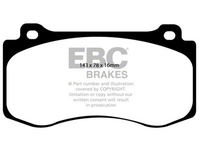 EBC Brakes Stage 4 Redstuff Brake Rotor and Pad Kit; Front (06-12 SRT8 Charger; 12-23 6.4L HEMI Charger)