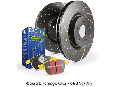 EBC Brakes Stage 5 Yellowstuff Brake Rotor and Pad Kit; Front (06-12 SRT8 Charger; 12-23 6.4L HEMI Charger)