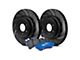 EBC Brakes Stage 6 Bluestuff Brake Rotor and Pad Kit; Front (06-10 Charger SXT w/ Vented Rear Rotors; 06-11 5.7L HEMI Charger; 11-23 V6 Charger w/ Vented Rear Rotors)