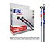 EBC Brakes Stainless Braided Brake Lines; Front and Rear (07-10 AWD Charger)