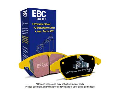 EBC Brakes Yellowstuff Racing Aramid Fiber Brake Pads; Front Pair (06-12 SRT8 Charger; 12-23 6.4L HEMI Charger)