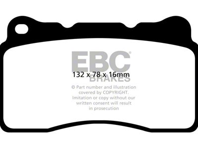 EBC Brakes Stage 4 Redstuff Brake Rotor and Pad Kit; Front (17-19 Corvette C7 Stingray w/ Standard JL9 Brake Package)