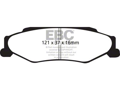 EBC Brakes Stage 4 Redstuff Brake Rotor and Pad Kit; Rear (97-04 Corvette C5; 05-08 Corvette C6 Base w/ Standard Brake Package)