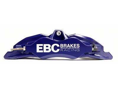 EBC Brakes Apollo-4 Front Brake Caliper for Big Brake Kits; Blue; Passenger Side (05-14 Mustang GT w/o Performance Pack)