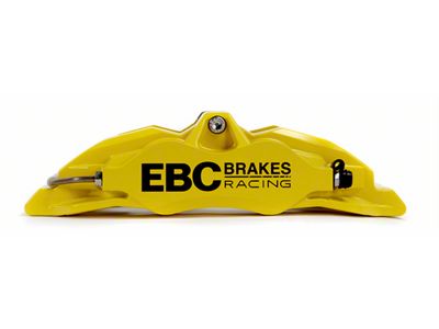 EBC Brakes Apollo-4 Front Brake Caliper for Big Brake Kits; Yellow; Passenger Side (05-14 Mustang GT w/o Performance Pack)