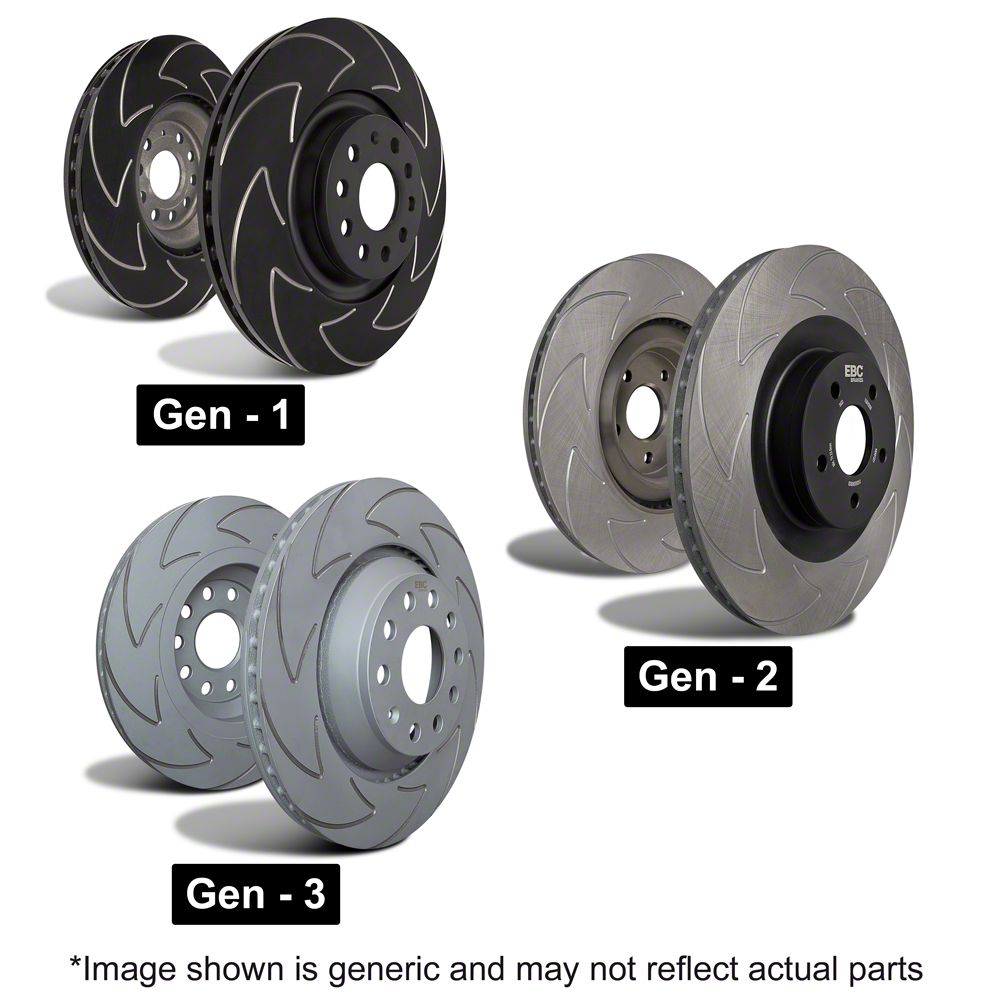 EBC Brakes BSD Series Sport Disc Rotors (Pair) - BSD7450, V-Pattern Design For Improved Cooling
