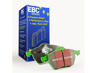 EBC Brakes Greenstuff 2000 Street Sport Organic Brake Pads; Rear Pair (94-04 Mustang GT, V6)