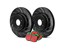 EBC Brakes Stage 10 Greenstuff 2000 Brake Rotor and Pad Kit; Rear (94-03 Mustang GT; 94-04 Mustang V6)