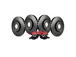 EBC Brakes Stage 20 Ultimax Brake Rotor and Pad Kit; Front and Rear (94-98 Mustang GT, V6)