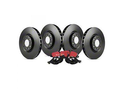 EBC Brakes Stage 20 Ultimax Brake Rotor and Pad Kit; Front and Rear (99-03 Mustang GT; 99-04 Mustang V6)