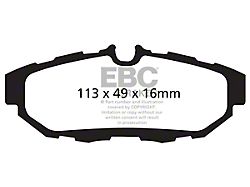 EBC Brakes Stage 4 Redstuff Brake Rotor and Pad Kit; Rear (11-14 Mustang GT, V6)