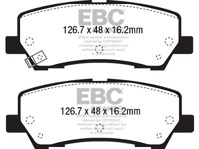 EBC Brakes Stage 4 Redstuff Brake Rotor and Pad Kit; Rear (15-23 Mustang GT w/ Performance Pack)