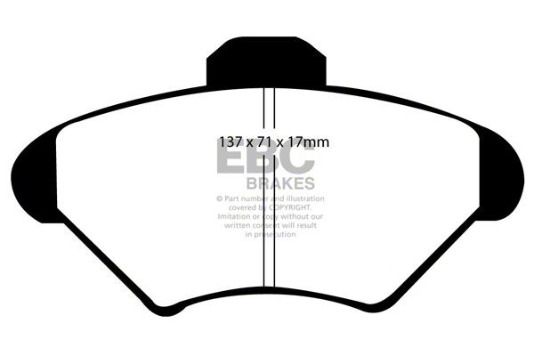 【ガーベラ】50mmF1.8 EBC Brakes Mustang Stage 5 Yellowstuff Brake Rotor and Pad