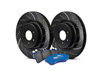 EBC Brakes Stage 6 Bluestuff Brake Rotor and Pad Kit; Front (11-14 Mustang GT w/ Performance Pack; 12-13 Mustang BOSS 302; 07-12 Mustang GT500)