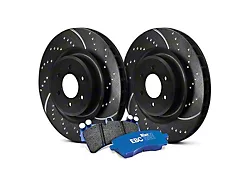 EBC Brakes Stage 6 Bluestuff Brake Rotor and Pad Kit; Rear (15-23 Mustang EcoBoost w/o Performance Pack, V6)