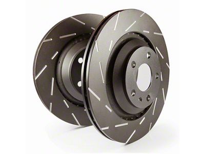EBC Brakes USR Series Sport Slotted Rotors; Front Pair (15-23 Mustang EcoBoost w/o Performance Pack, V6)