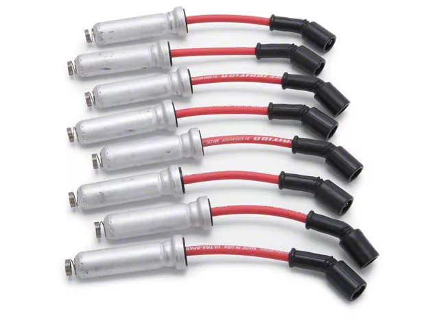 Edelbrock Max-Fire High Performance Spark Plug Wires; Red (10-15 V8 Camaro)