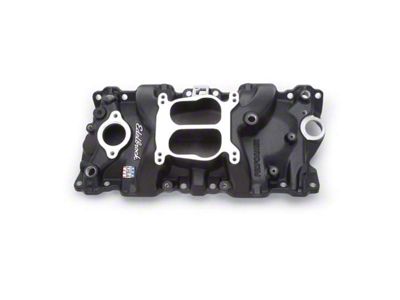 Edelbrock Performer Intake Manifold; Black (87-95 V8 Camaro)