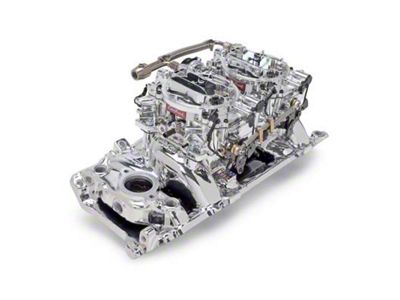 Edelbrock RPM Air-Gap Series Dual-Quad Intake Manifold and Carburetor Kit for Big-Block Chevy Oval Port (14-15 Camaro Z/28)